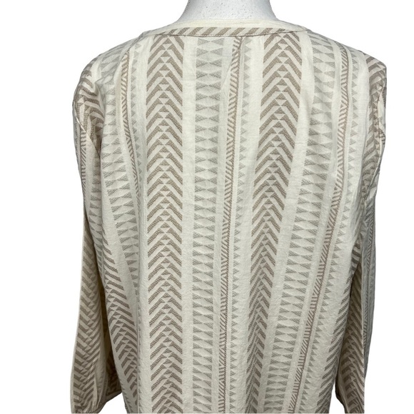 Chico’s Women’s Pullover Blouse Tie Tassels Sz 3=Large Sz 16 Multi Color - Picture 6 of 12